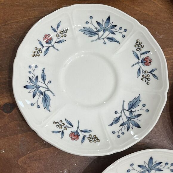 Wedgwood Williamsburg Potpourri 5 Piece Tea/Coffee Saucer Plate - Picture 6 of 12